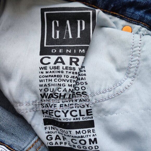 GAP jeans men's size W32/L32 denim blue slim fit - Picture 7 of 14